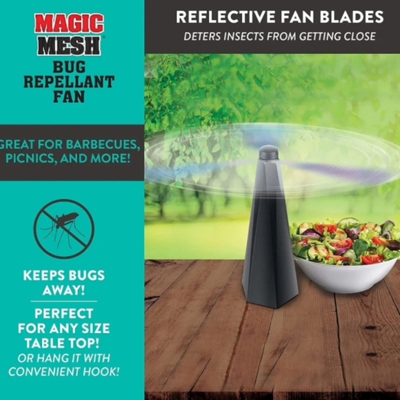 Magic Mesh Insect Repeller Bug Repellant Fan - Picture 4 of 6